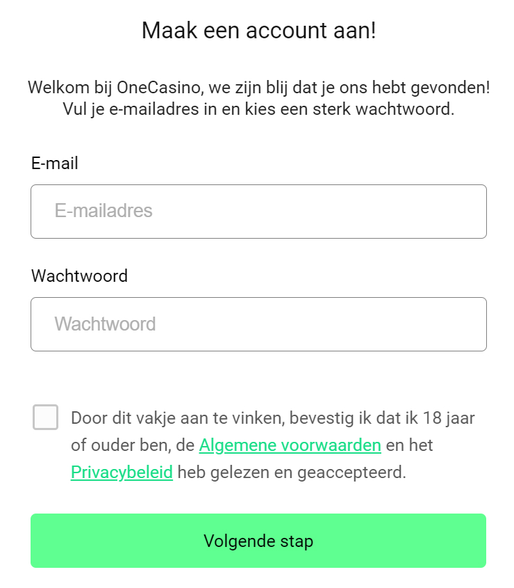 One Casino Login ️ Nu Inloggen en Spelen